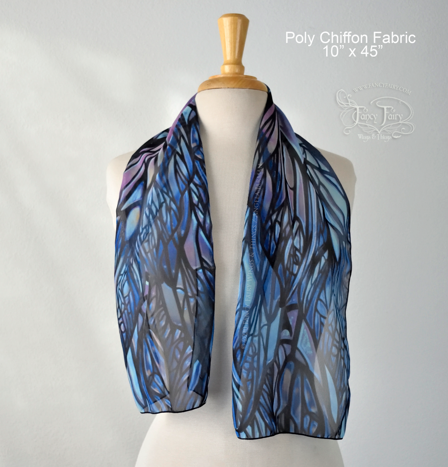 'Colette' Pixish Fairy Wings Long Scarf Made to Order