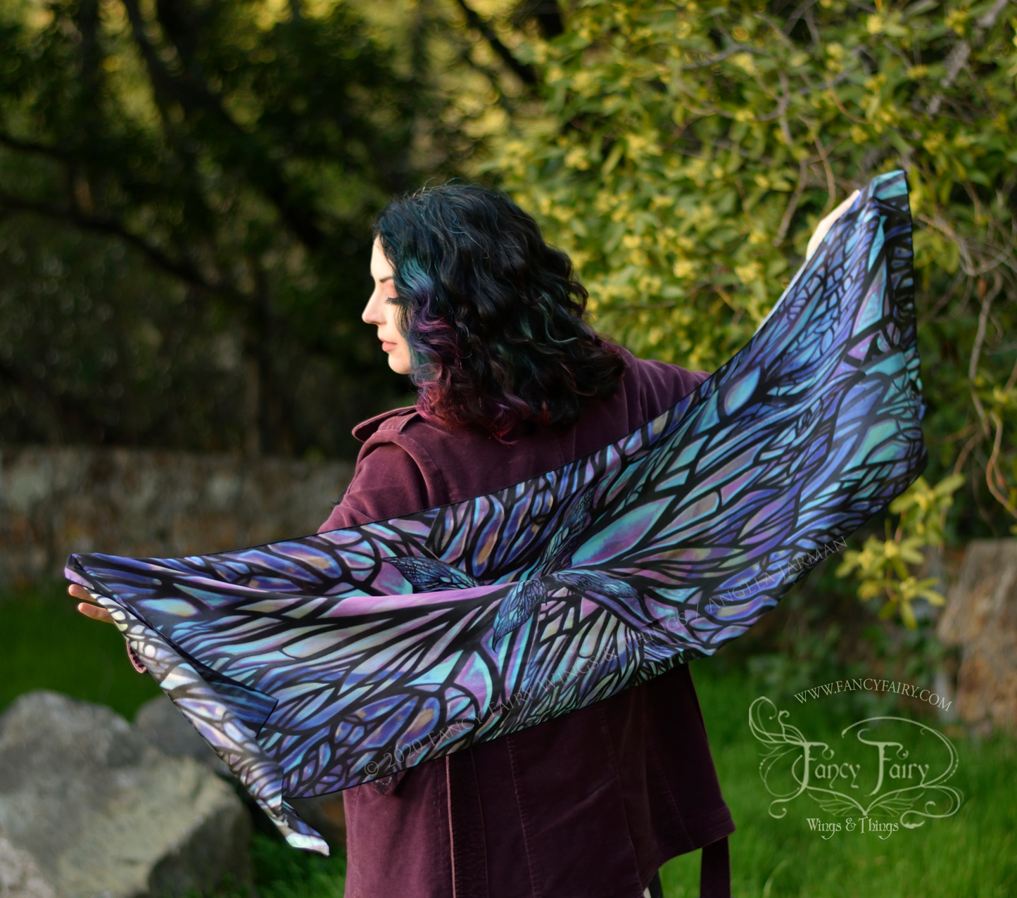 'Colette' Pixish Fairy Wings Long Scarf Made to Order