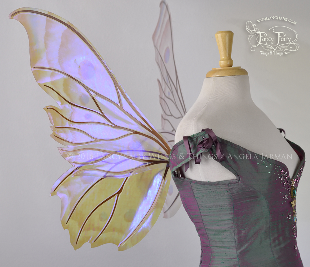 Clarion Iridescent Fairy Wings in Moth Pattern