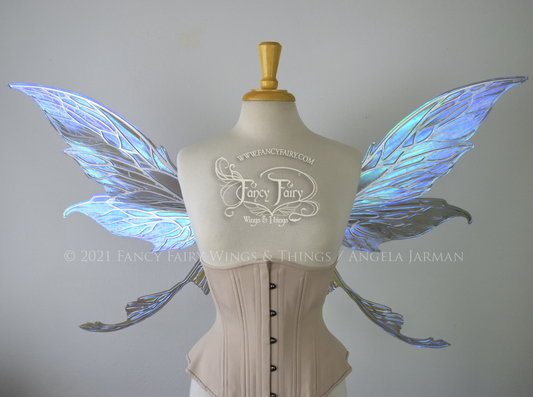 Made-to-Order Colette Convertible Iridescent "Pix" Fairy Wings with Silver veins