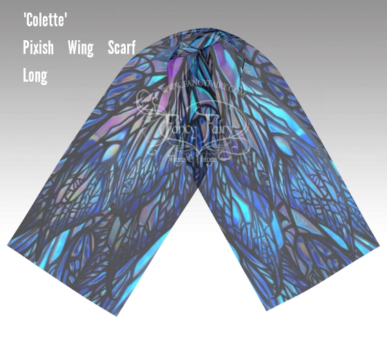 'Colette' Pixish Fairy Wings Long Scarf Made to Order