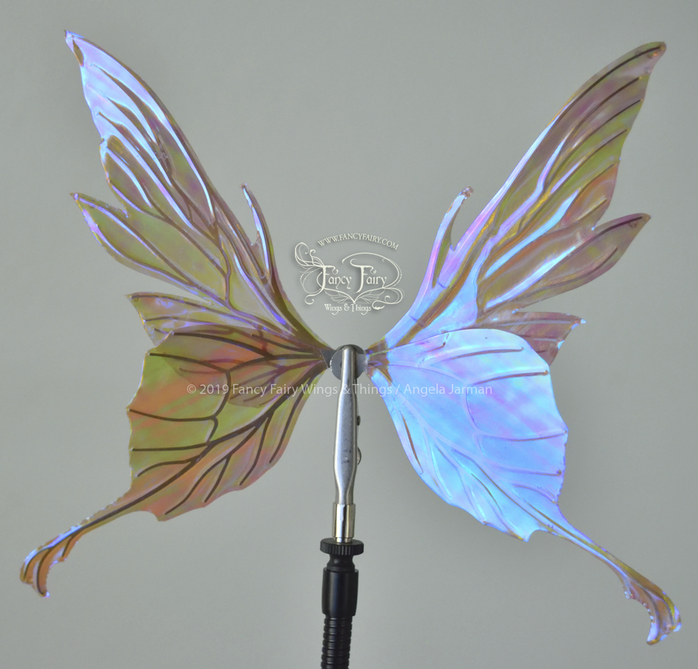 Morgana 5 inch Doll & Accessory Fairy Wings in Pastel Lilac with Silver Veins & AB Crystals
