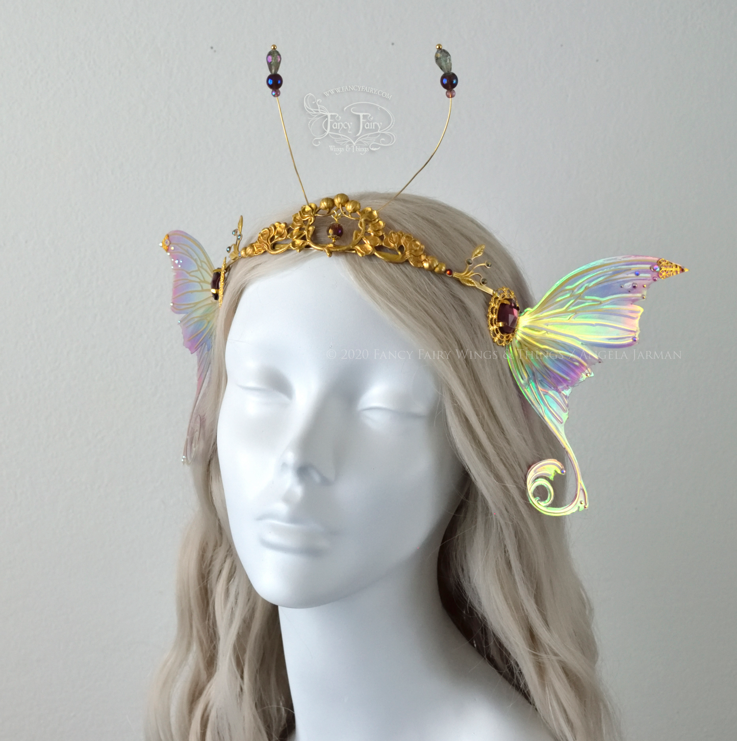 'Aphrodite' Rainbow Fairy Tiara in Brass