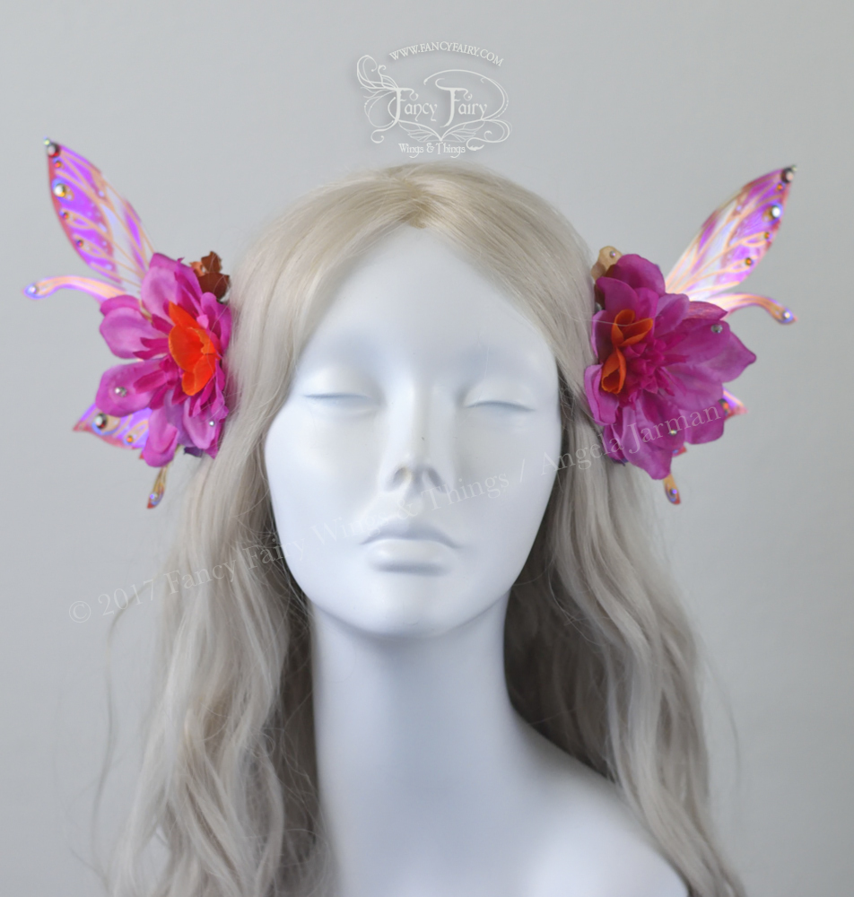 Tropical Flower Fairy Clips with Salome wings