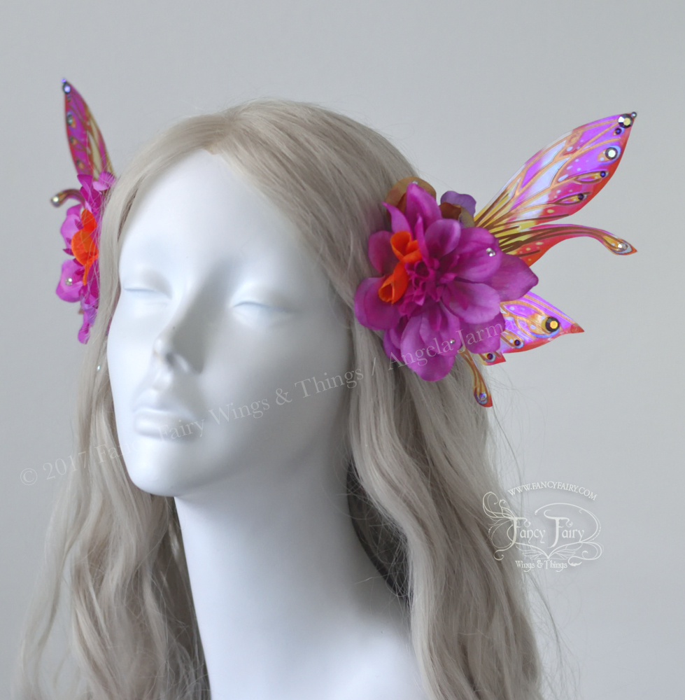 Tropical Flower Fairy Clips with Salome wings
