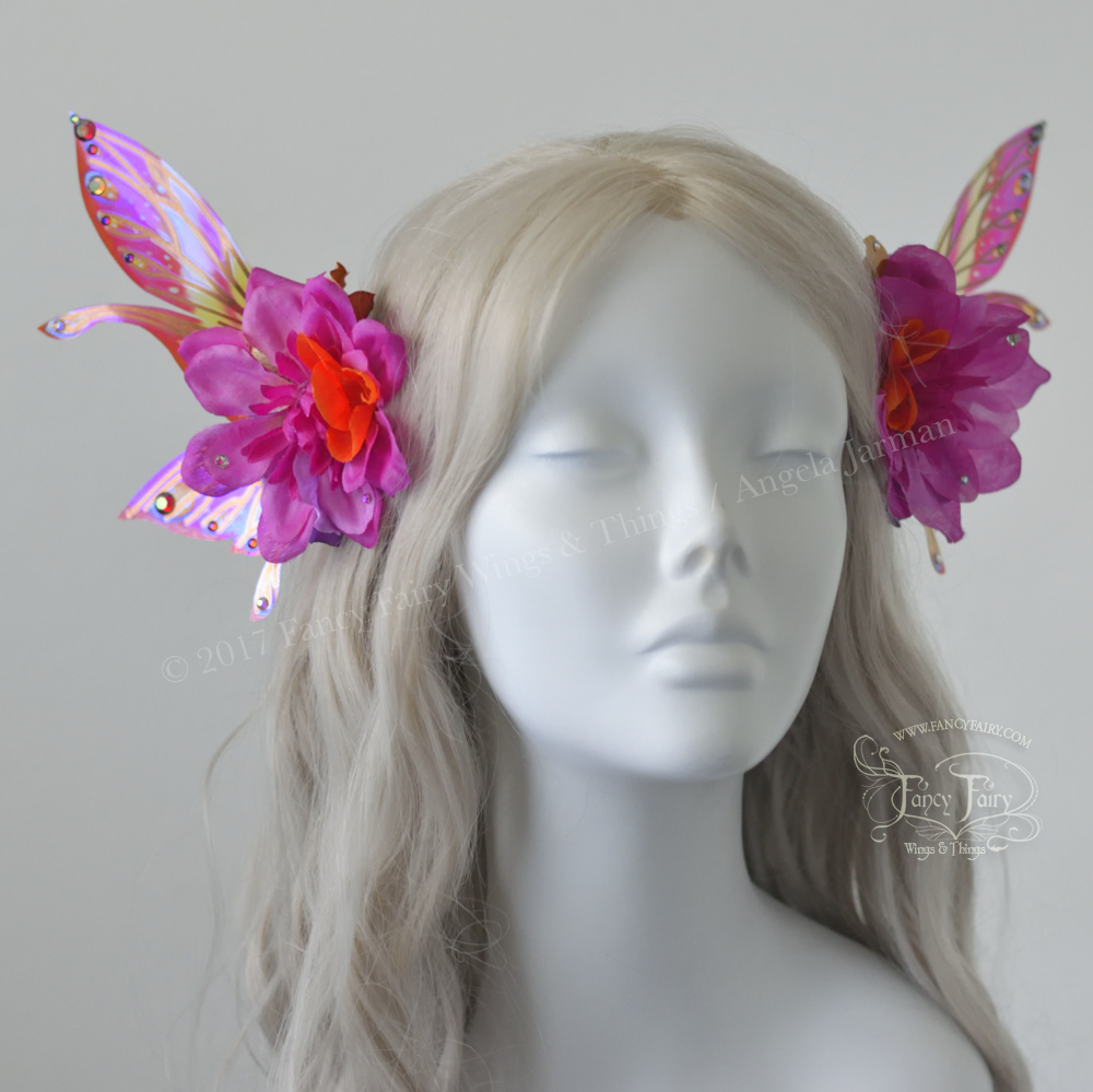 Tropical Flower Fairy Clips with Salome wings