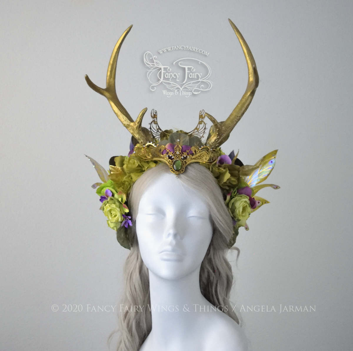 'Twilight Fairy' Winged Antler Headdress *Previously worn