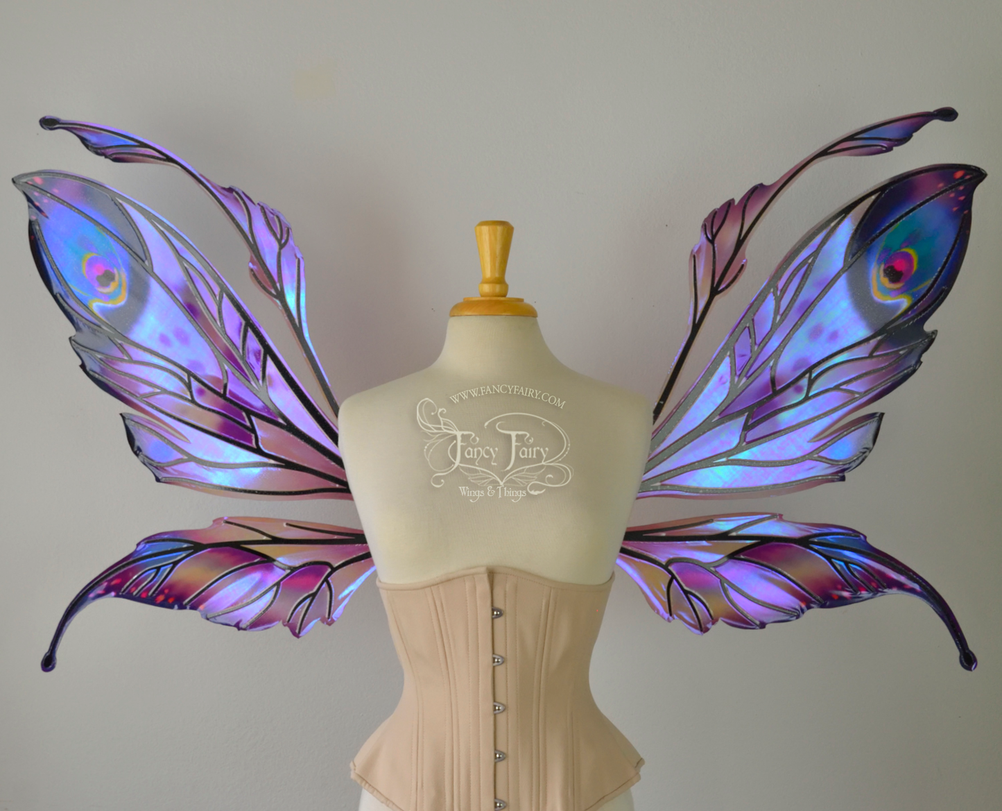 Extra Large MADE TO ORDER Datura Iridescent Convertible Painted Fairy Wings