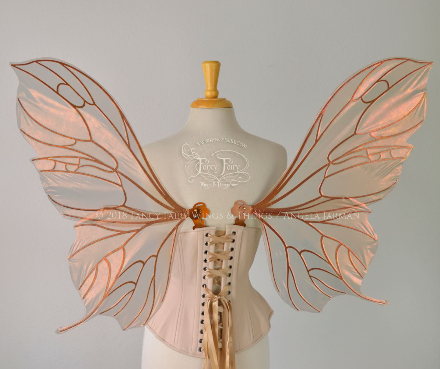 Made to Order Pansy Iridescent Convertible Fairy Wings in your color with Copper veins