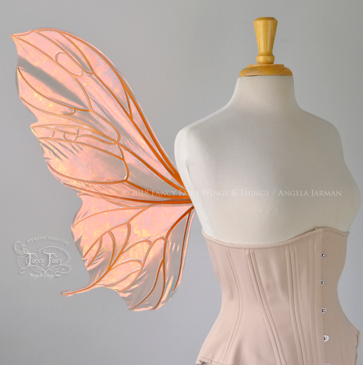 Made to Order Pansy Iridescent Convertible Fairy Wings in your color with Copper veins