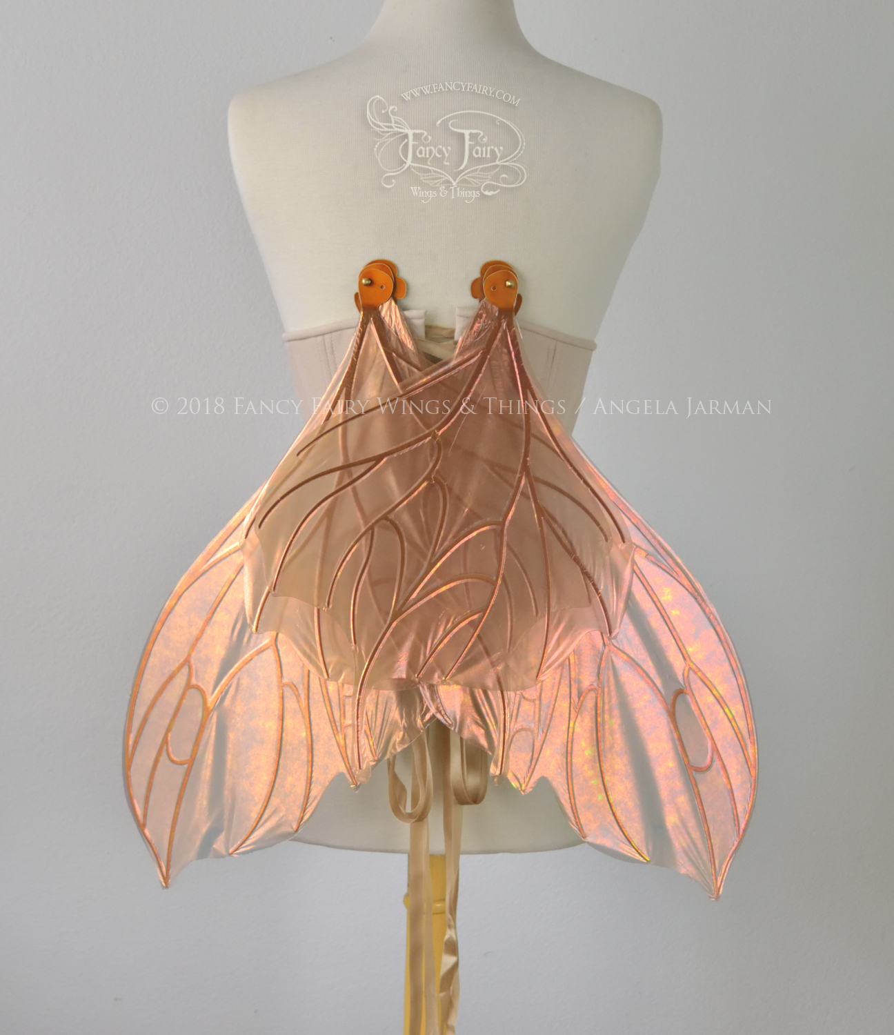 Made to Order Pansy Iridescent Convertible Fairy Wings in your color with Copper veins