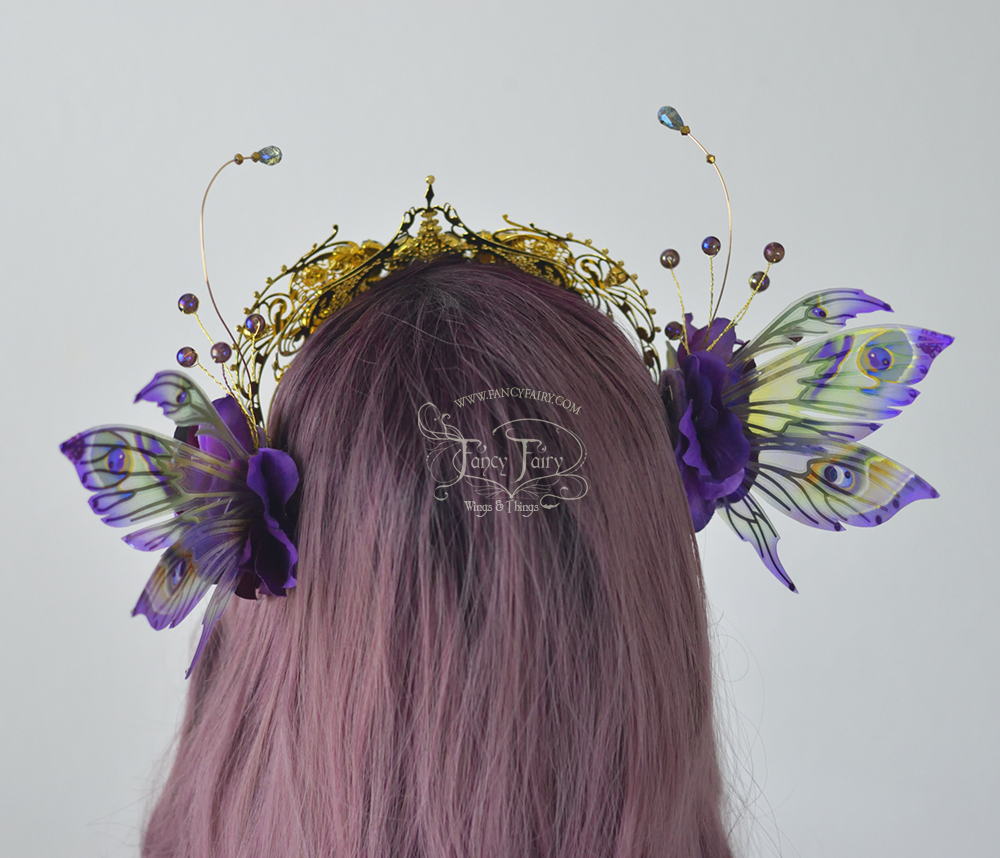 Amethyst Fairy Crown / Headdress with Aynia wings