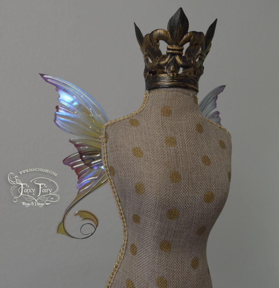 Aphrodite 3 and 1/2 inch Doll & Accessory Fairy Wings in Sea Foam with Nickel Silver Veins