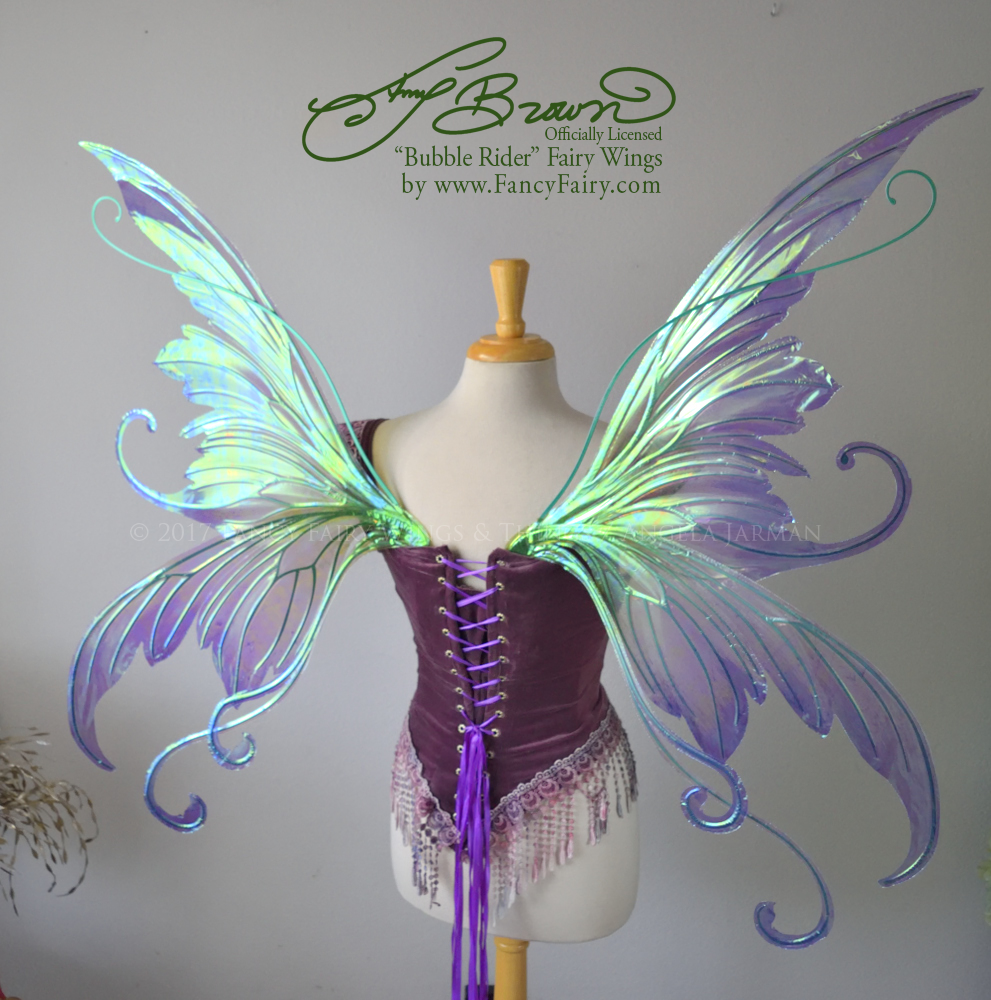 Officially Licensed Amy Brown 'Bubble Rider' Iridescent Fairy Wings Made to Order in your Colors