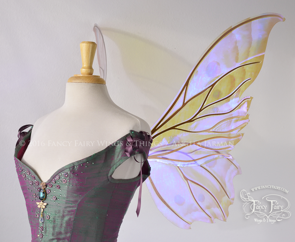 Clarion Iridescent Fairy Wings in Moth Pattern