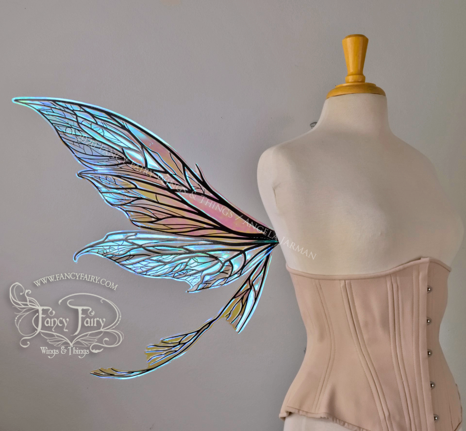 MTO Colette Convertible Iridescent "Pix" Fairy Wings in your choice of colors