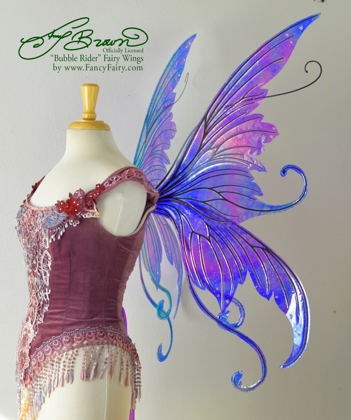 Officially Licensed Amy Brown 'Bubble Rider' Iridescent Fairy Wings Made to Order in your Colors