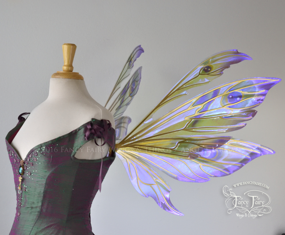 Aynia Iridescent Fairy Wings in Peacock