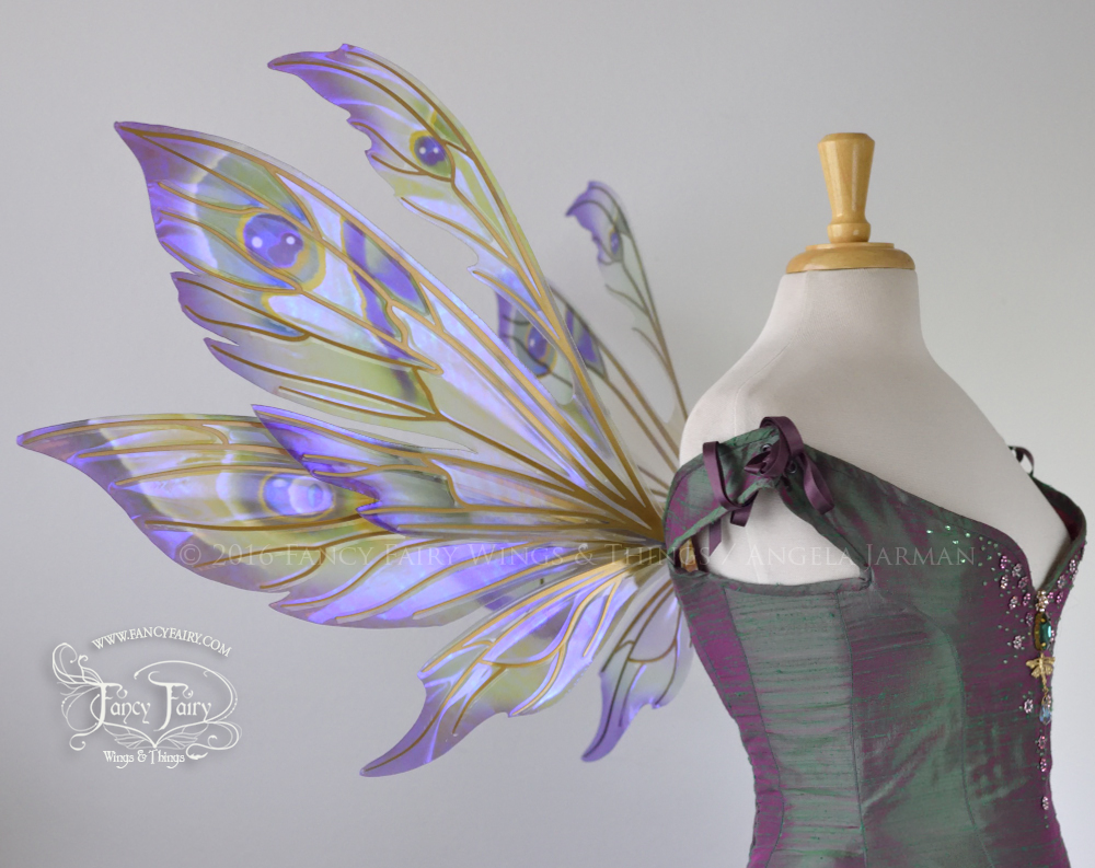 Aynia Iridescent Fairy Wings in Peacock