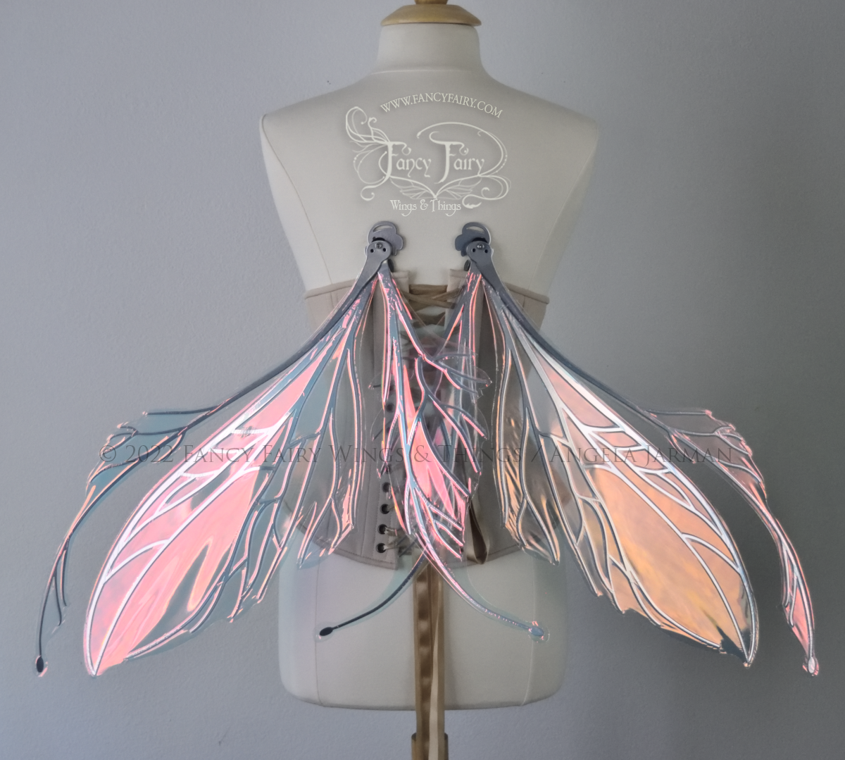 Made to Order Datura Iridescent Convertible Fairy Wings with Silver veins