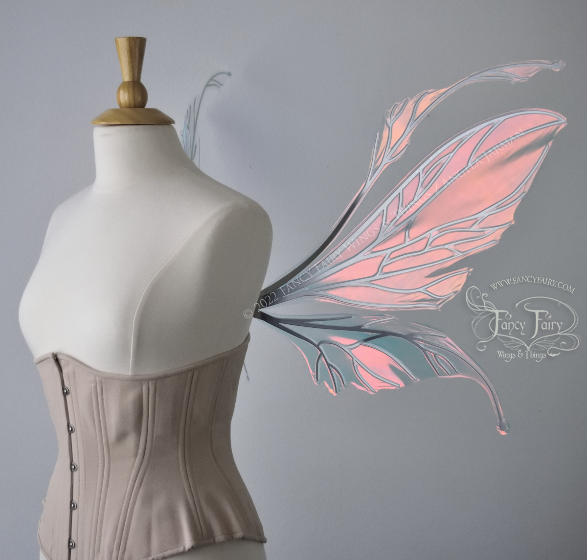 Made to Order Datura Iridescent Convertible Fairy Wings with Silver veins