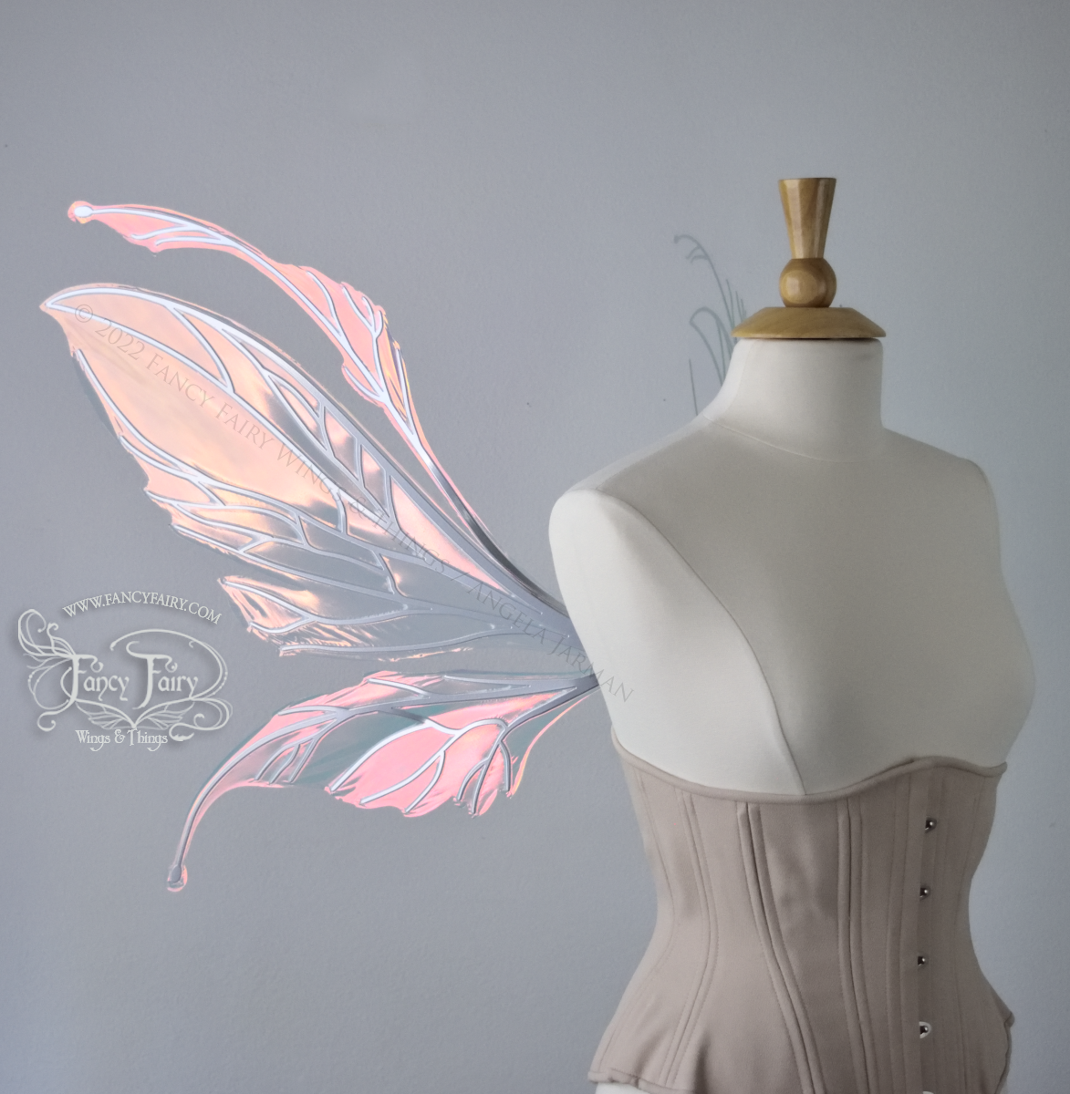 Made to Order Datura Iridescent Convertible Fairy Wings with Silver veins