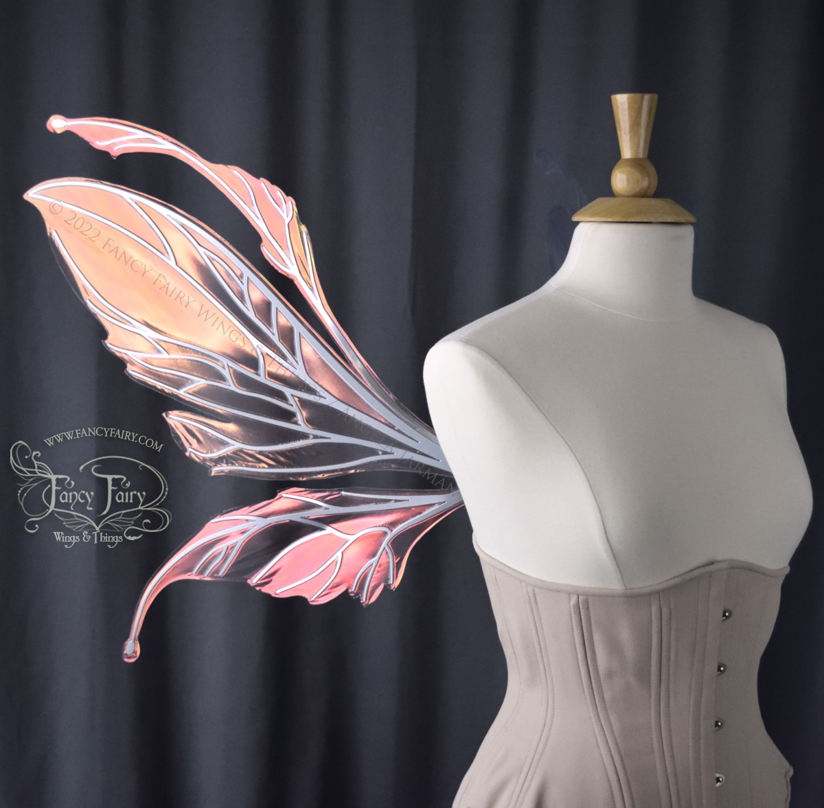 Made to Order Datura Iridescent Convertible Fairy Wings with Silver veins