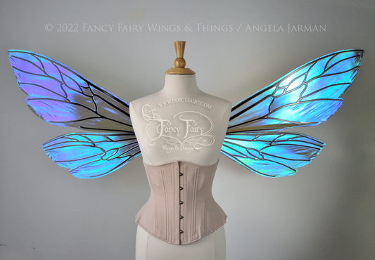 Made to Order Extra Large Ellette Iridescent Convertible Fairy Wings in your colors