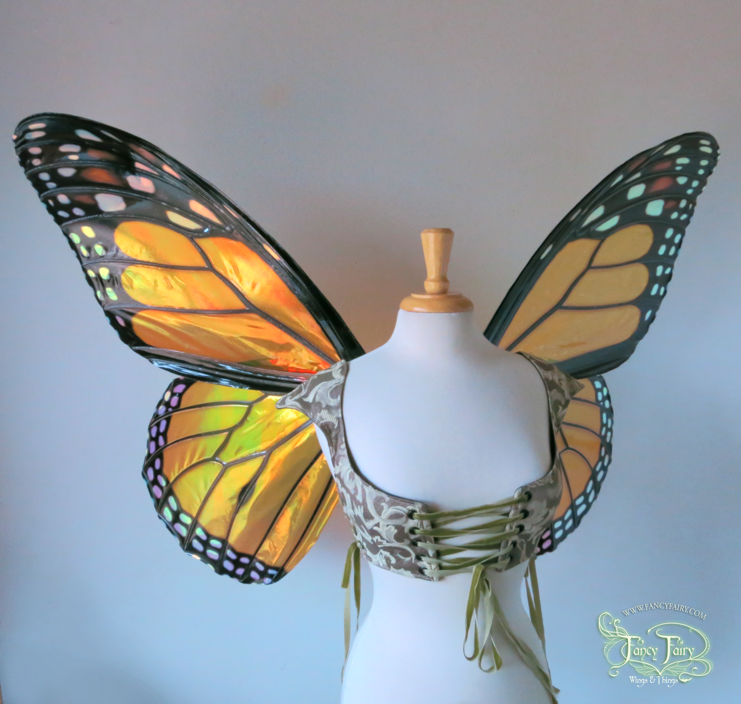 Extra Large / Giant Monarch Butterfly Iridescent Fairy Wings Made to Order