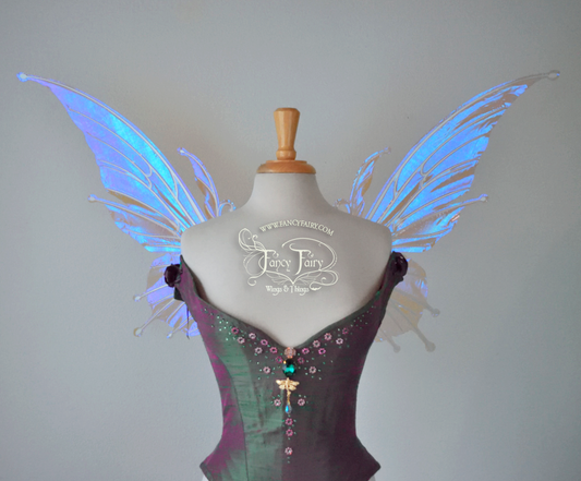 Flora Iridescent Fairy Wings in Lilac with Pearl veins