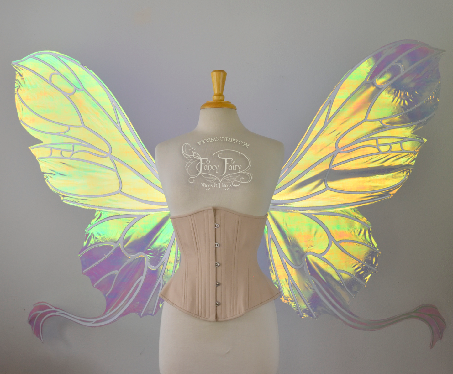 Made to Order GIANT Pansy Gwen Iridescent Convertible Fairy Wings Your Color Choice