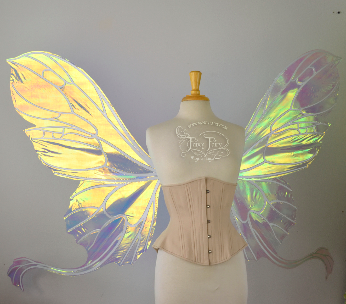 Made to Order GIANT Pansy Gwen Iridescent Convertible Fairy Wings Your Color Choice