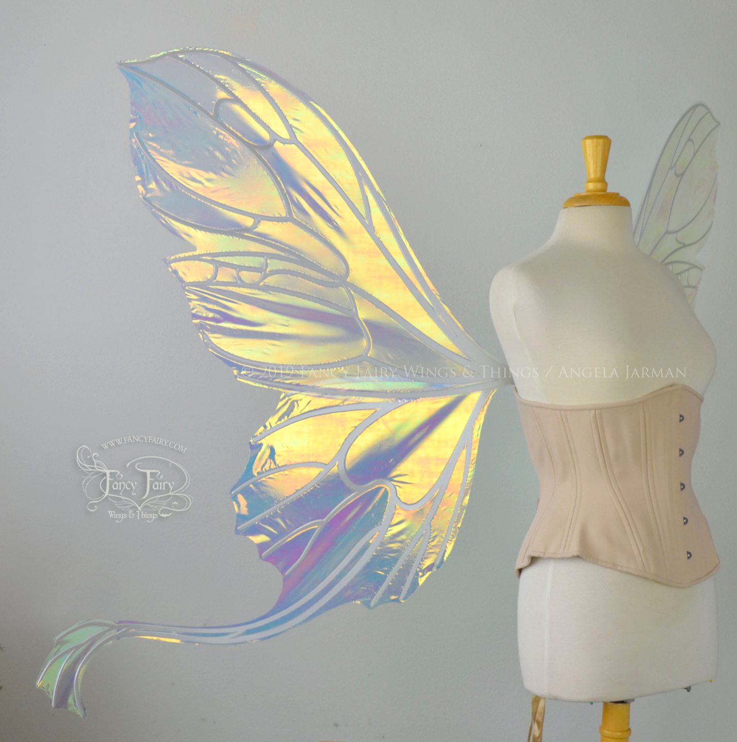 Made to Order GIANT Pansy Gwen Iridescent Convertible Fairy Wings Your Color Choice