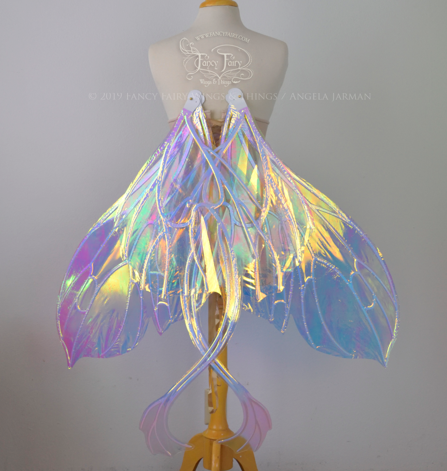 Made to Order GIANT Pansy Gwen Iridescent Convertible Fairy Wings Your Color Choice