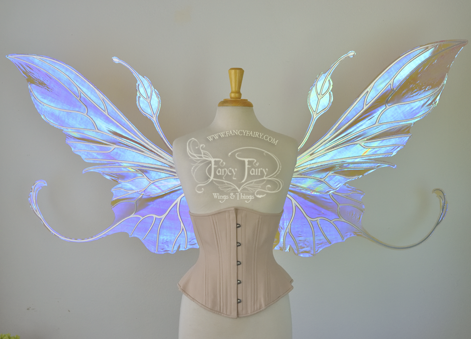 Giant MADE TO ORDER Iridescent Convertible Painted Fairy Wings