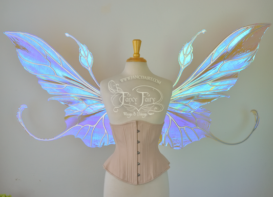 Made to Order Extra Large Elvina Iridescent Convertible Fairy Wings in Your Colors