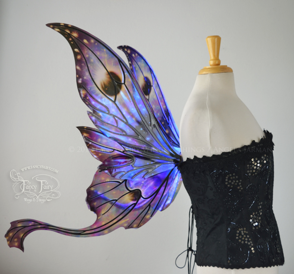 Guinevere Iridescent Fairy Wings in Eclipse