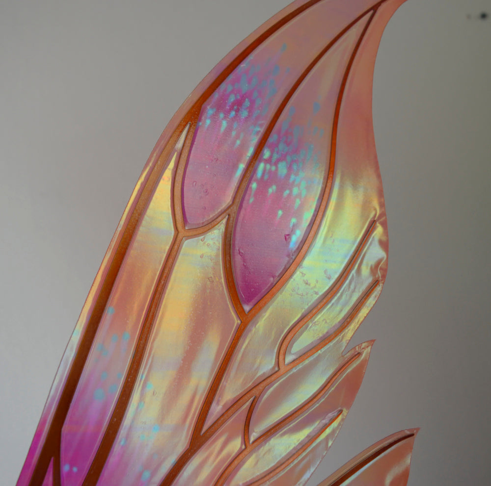 Guinevere Iridescent Fairy Wings in Queen Alexandra Poppy