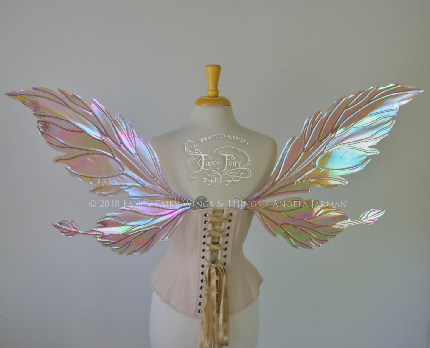 Ivy 'Sugarplum' Convertible Fairy Wings with Silver Veins