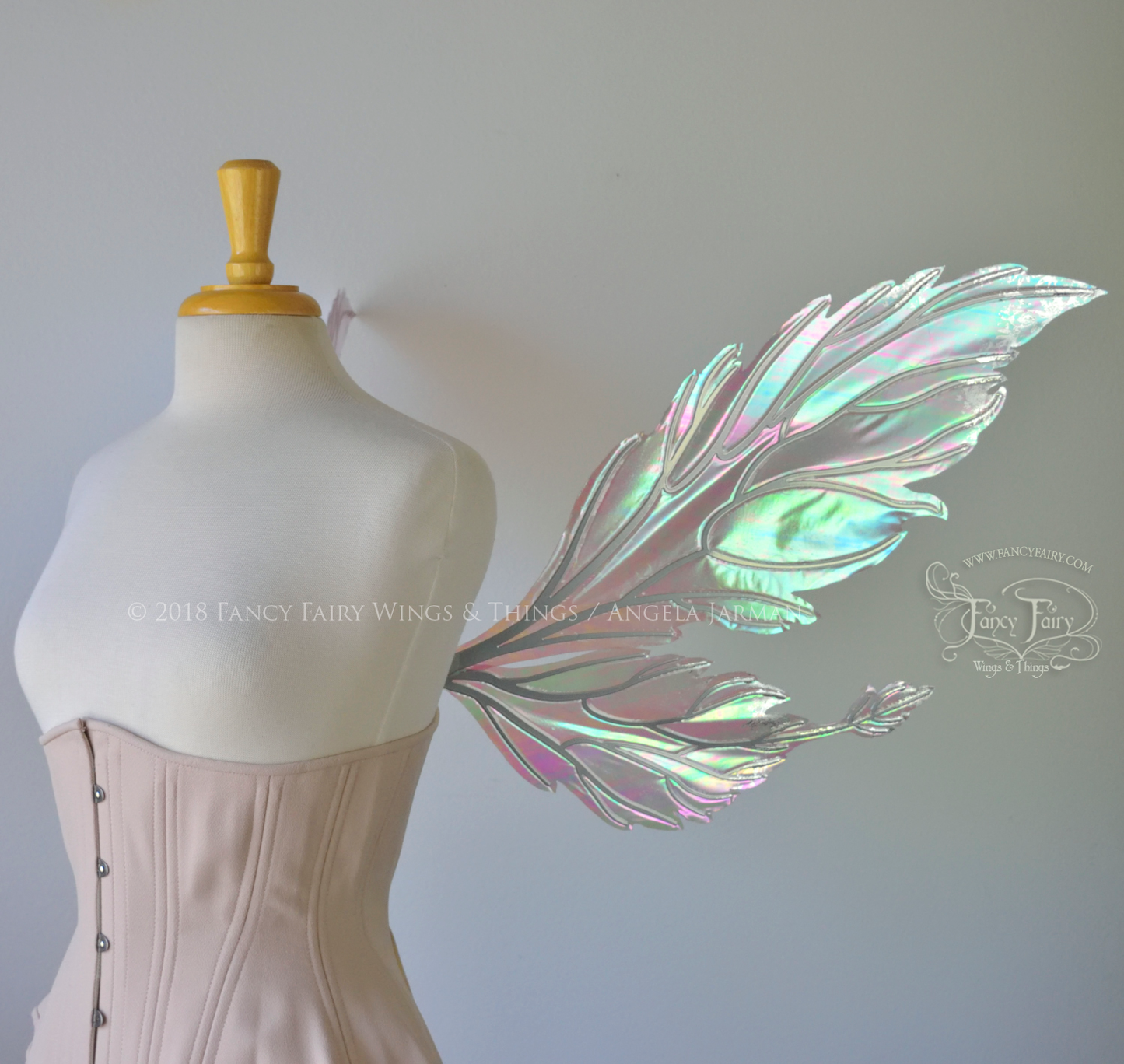 Ivy 'Sugarplum' Convertible Fairy Wings with Silver Veins