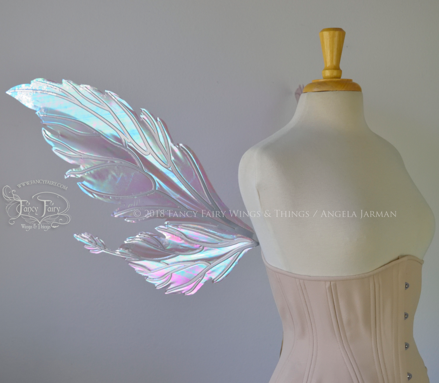 Ivy 'Sugarplum' Convertible Fairy Wings with Silver Veins