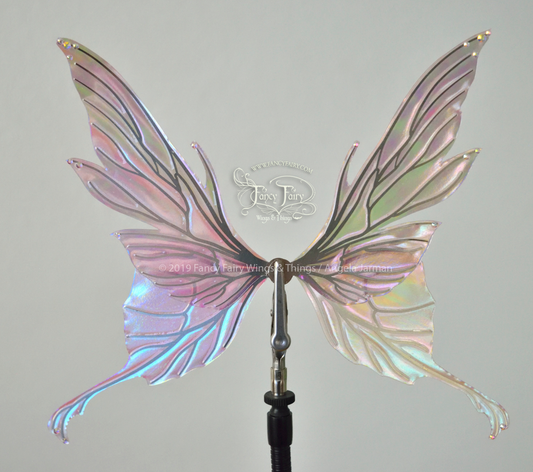 Morgana 5 inch Doll & Accessory Fairy Wings in Pastel Lilac with Silver Veins & AB Crystals