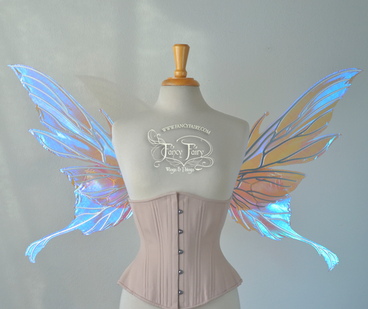 Morgana Iridescent Fairy Wings in Lilac with Chrome Veins