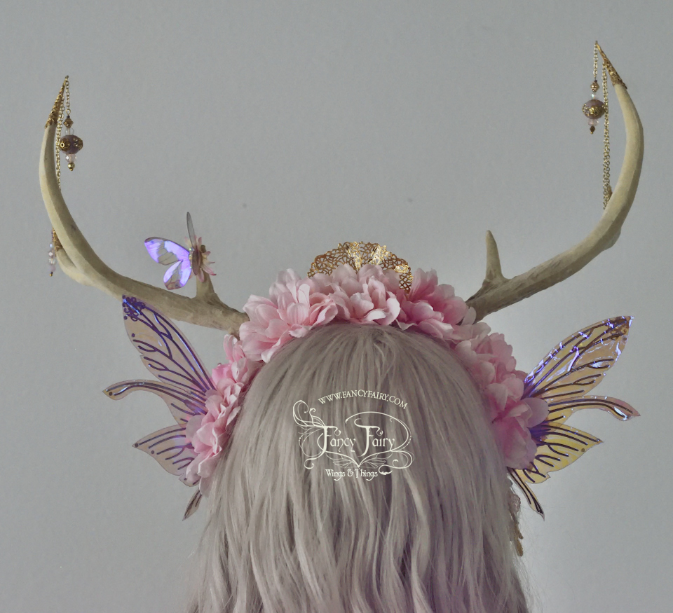 Pink Blossom Faun Fairy Headdress