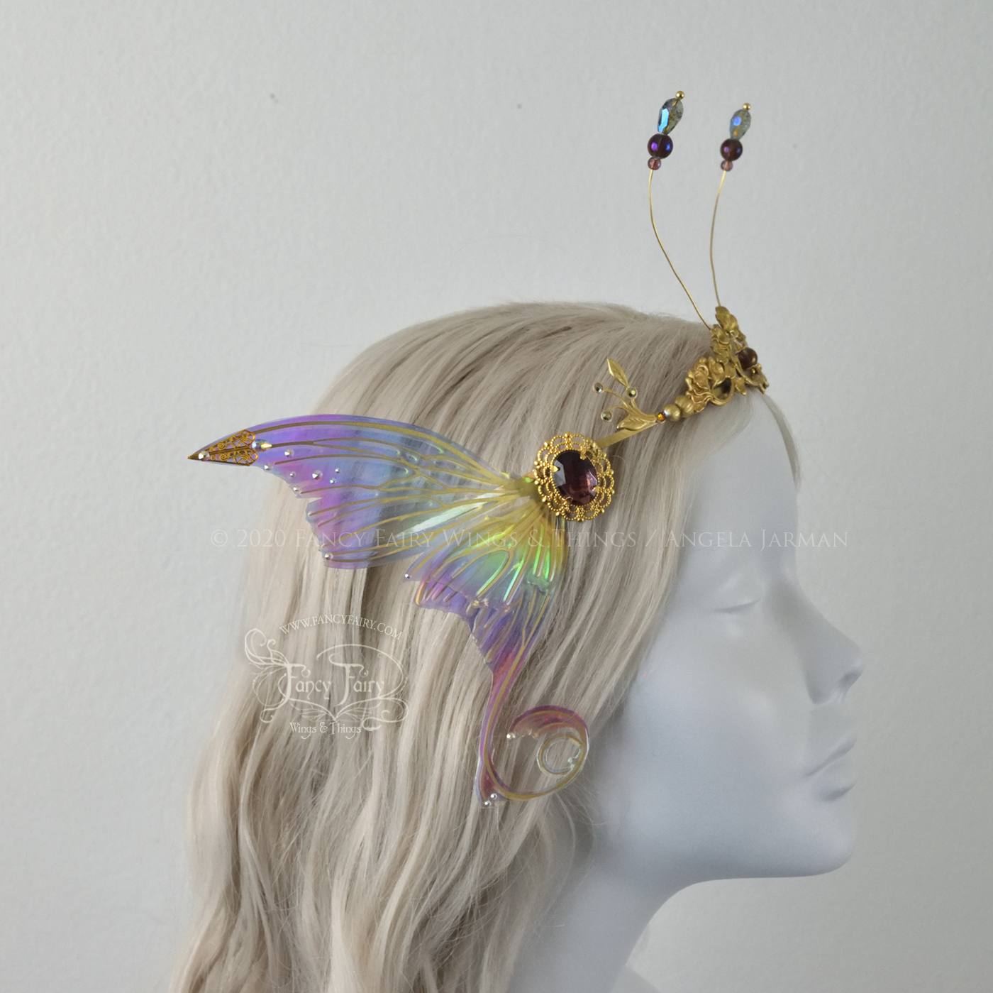 'Aphrodite' Rainbow Fairy Tiara in Brass