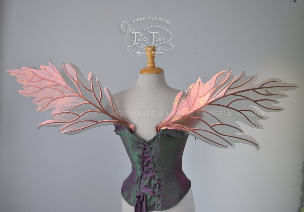 Rowan Iridescent Fairy Wings in Antique Copper with Copper veins