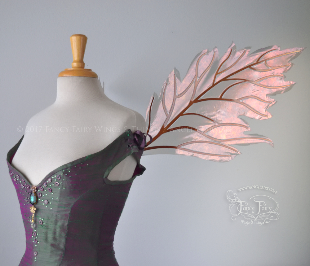 Rowan Iridescent Fairy Wings in Antique Copper with Copper veins