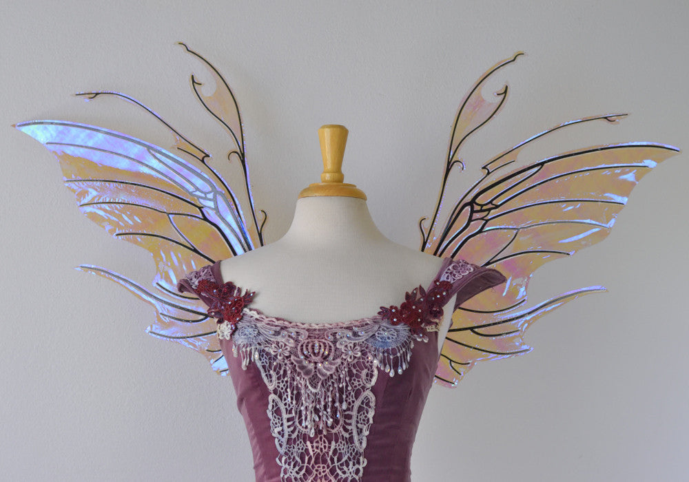 Made to Order Scythe Iridescent Fairy Wings in Your Choice of Colors