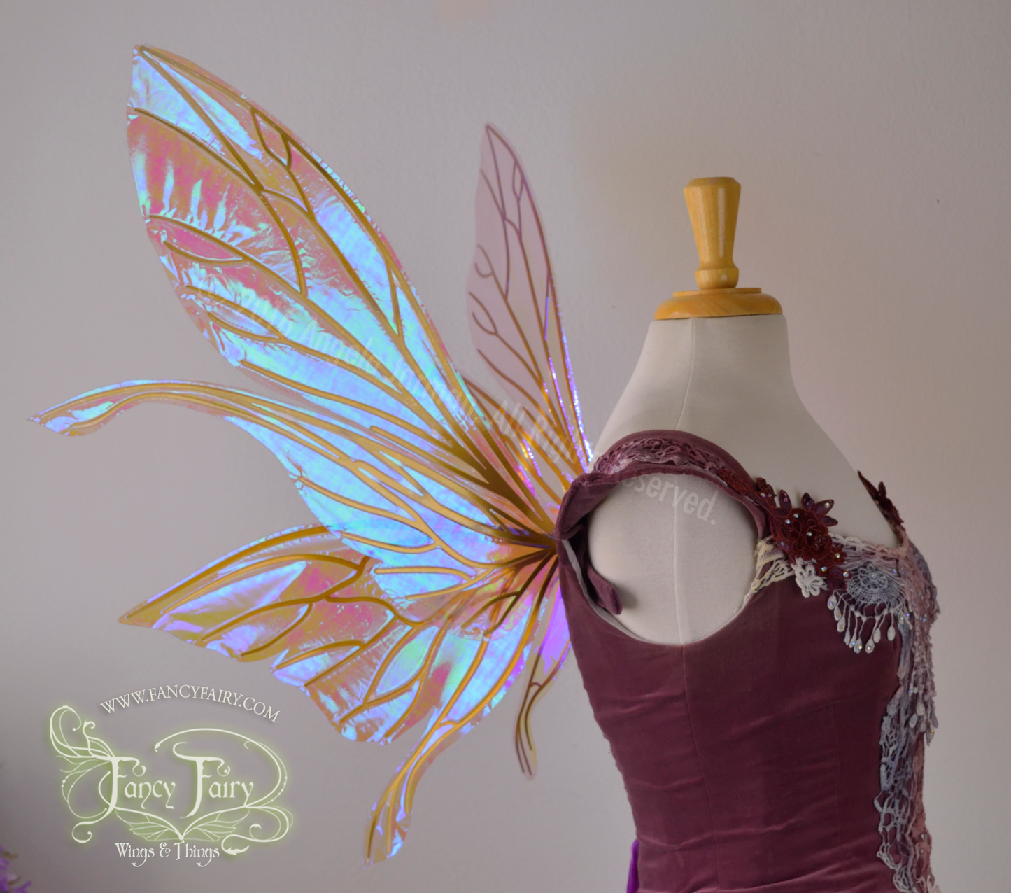 Made to Order Salome Iridescent Fairy Wings in Your Choice of Colors