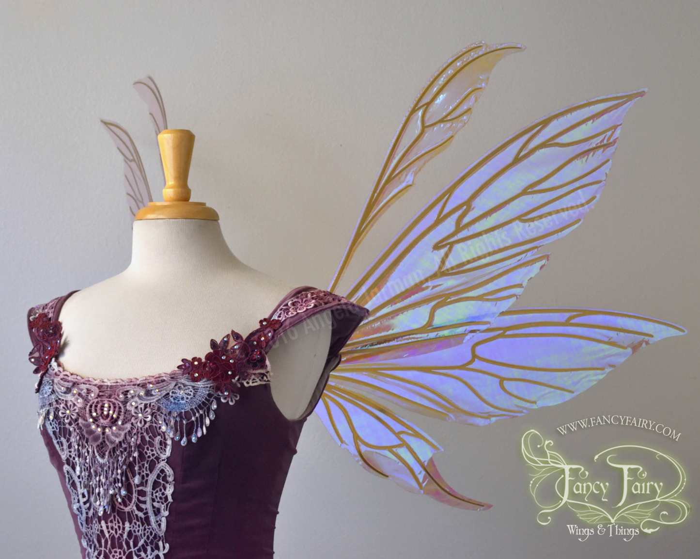 Made to Order Aynia Iridescent Fairy Wings in your choice of color!